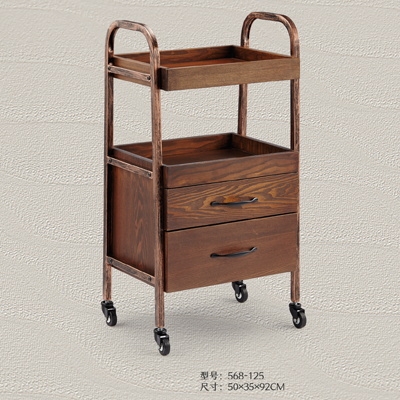 Beauty trolley with drawer